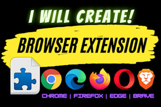create a browser extension with any functionality you need
