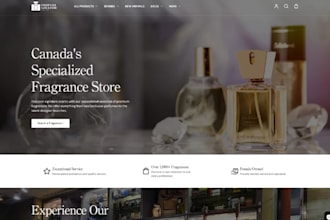 design perfume shopify store fragrance store cologne store perfume website
