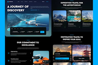 design travel website travel agency website travel booking website, app