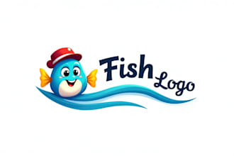 do fish mascot logo for your company