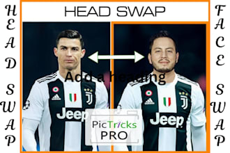 do photoshop head swap, photo manipulation, face swap, image editing