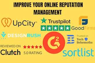 enhance reputation on clutch goodfirms g2 upcity designrush