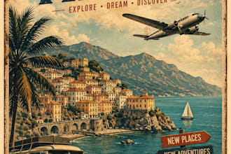 do vintage style travel poster
