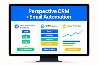 setup perspective crm and email automation to close more sales