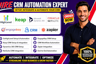 setup gohighlevel keap dynamic 365 netsuite engagebay crm zapier integration