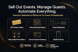 party rental website, event venue  website, event website, event ticket website