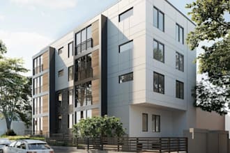 rebuild 3d front elevation,exterior design,outdoor render,lumion rendering v ray
