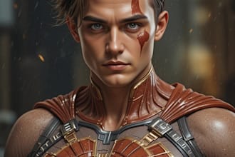 make a superhero character