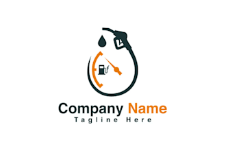 do  fuel station, oil company, gas distributor, petrol pump logo design