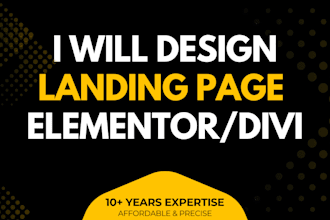 design an eye catching sales landing page in wordpress