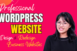 create  wordpress,  redesign website  and responsive website