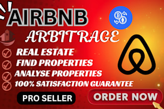 find profitable properties for airbnb arbitrage, promotion, and lead generation