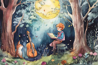 paint charming watercolor illustrations for your kids book