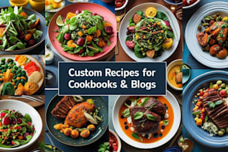 write amazing food recipes for cookbook and recipe book