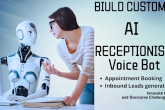 develop custom ghl ai voice assistant, ai receptionist appointment booking bot
