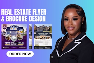 design modern real estate flyers, real estate brochure, flyer design, flyer