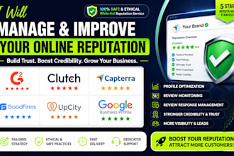do clutch website g2 and good firms, design rush gmb ORM reputation
