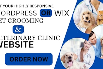 veterinary website, pet care website, pet website, pet grooming website