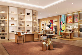 visualize 3d cloth store,jewelries shop,fashion hub,vectorwork 3d kid boutique