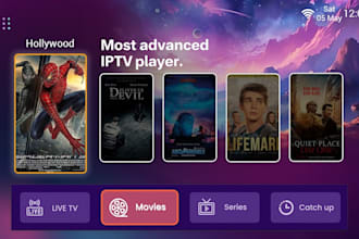 build a complete iptv, vod and ott platform with apps, admin panel, VPN and drm