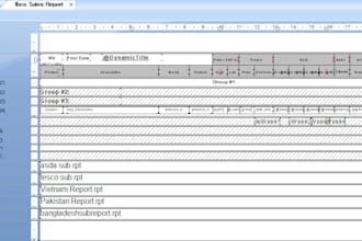 amend fix or update your crystal report professionally