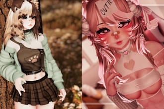 custom vrc avatar furry nsfw avatar vr character vtuber avatar nsfw character