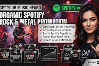 do spotify rock metal music promotion spotify rock metal playlist pitching