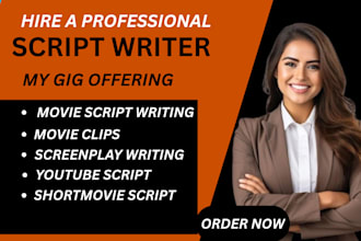 research and write youtube scripts