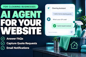 build an ai chatbot for your cleaning business to capture quote requests
