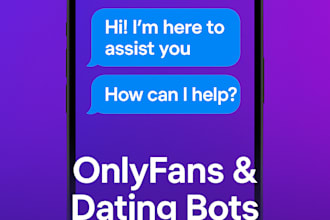 create ai bots for tinder bot, bumble bot, swipe bot, hinge bot  and  onlyfans