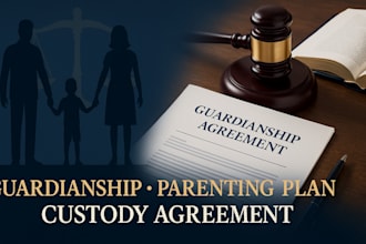 draft guardianship agreement, family law documents, parenting plan custody