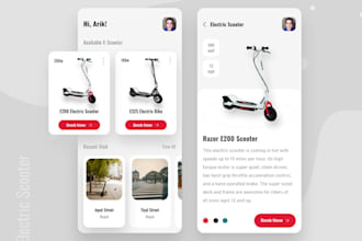 build e scooter app, booking app, gps tracking app, ride sharing, e bike app