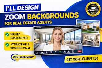 design zoom backgrounds for real estate agents