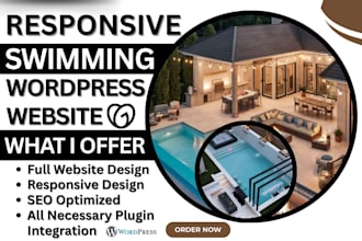design swimming pool website pool construction website pool cleaning service