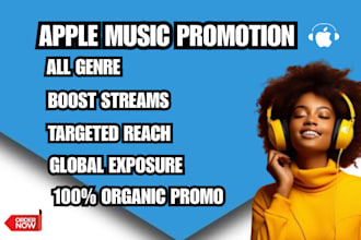 do organic apple music promotion, spotify music promo to real listeners no bots