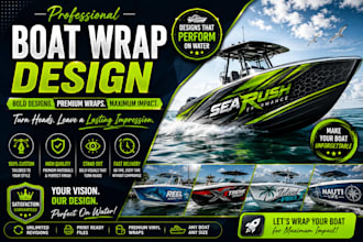 quickly create a boat wrap, jet ski, or yacht design