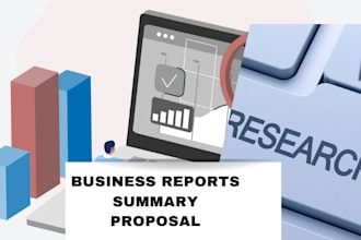 do quality research, report, summary, proposal and price comparison on any topic