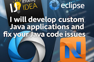 write custom java desktop or web applications