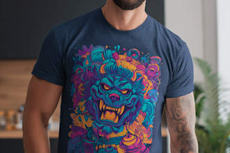 create a design car t shirt graphics for brands