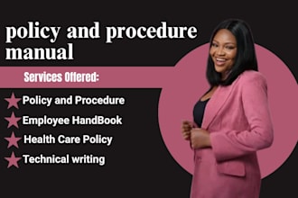 do healthcare policy and procedure, employee handbook, hipaa, and licensing