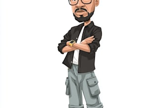 design unique cartoon caricatures for gifts or events