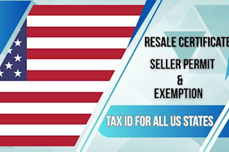 get resale certificate seller permit tax registration exemption in all US states