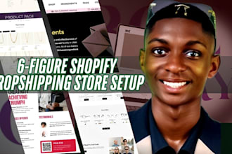 build shopify website design, setup shopify dropshipping store, shopify expert