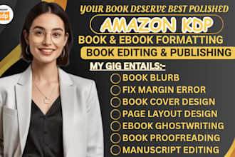 do KDP ebook formatting, amazon KDP book formatting, book editing
