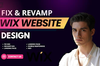 fix wix issue, update wix website, edit wix, revamp wix, clone wix website