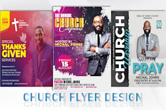 create a christian church flyer