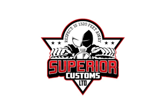 design perfect cool drag bike logo for custom bike shop
