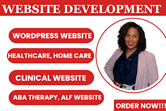 create medical healthcare website, aba therapy group home care, clinical website