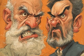 draw political caricature and cartoon