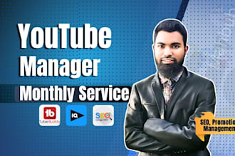 your youtube channel growth manager, video seo experts support in monitization